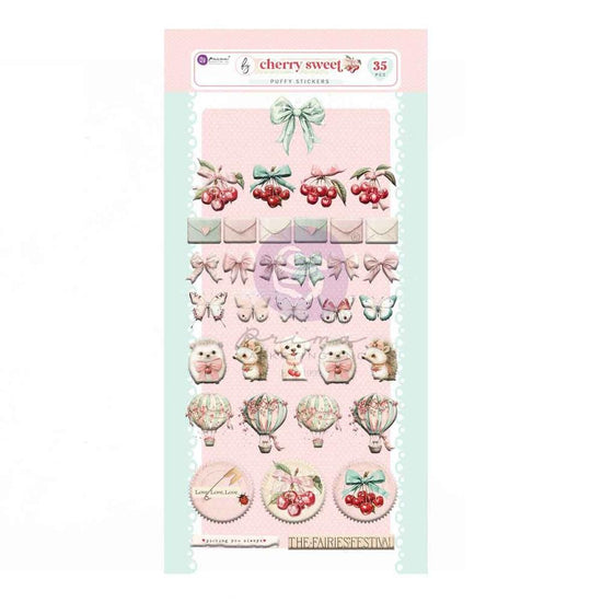 Prima Marketing Puffy Stickers 35/Pkg Cherry Sweet By Frank Garcia
