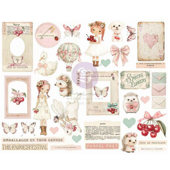 Prima Marketing Chipboard Stickers 41/Pkg Cherry Sweet By Frank Garcia