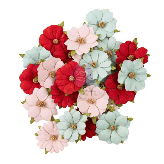 Prima Marketing Frank Garcia Paper Flowers 24/Pkg Cherry Candy, Cherry Sweet