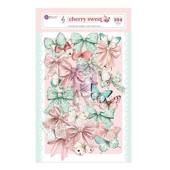 Cherry Sweet By Frank Garcia Ephemera 104/Pkg Bows & Butterflies