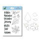 PRE ORDEN Elizabeth Craft Seasonal Words & Leaves Stamp and Die Set PRE ORDEN
