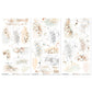 49 And Market Rub-On Transfer Set 6"X12" Little Celebrations