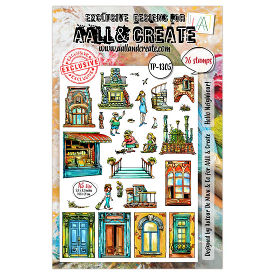 AALL and Create - A5 Stamp Set - Hello Neighbour!