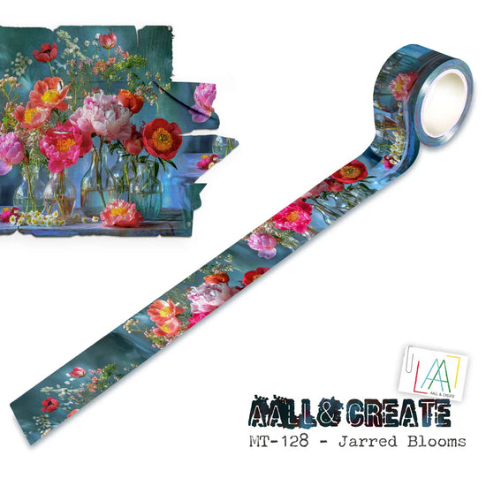 AALL and Create - Washi Tape 25mm x 10m - Spiked & Blooming (Layer-It-Up!)