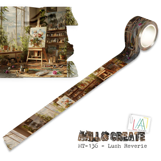 AALL and Create - Washi Tape 25mm x 10m -  Lush Reverie  (Layer-It-Up!)