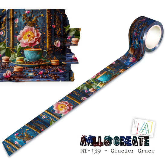 AALL and Create - Washi Tape 25mm x 10m -  Glacier Grace  (Layer-It-Up!)
