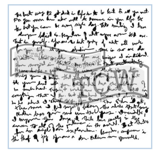 TCW541 Believe Script Stencil