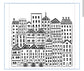 TCW729 City Buildings Stencil