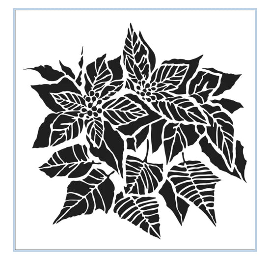 TCW952 Poinsettia Stencil