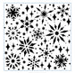 TCW1057 Stencil Snowflake Sparkles