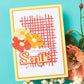 WOVEN LATTICE TEXTURE ETCHED DIES FROM THE SPOTLIGHT FRAMES AND FLORALS COLLECTION BY LISA HORTON