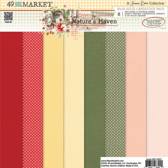 49 And Market Collection Pack 12"X12" Nature’s Haven Solids