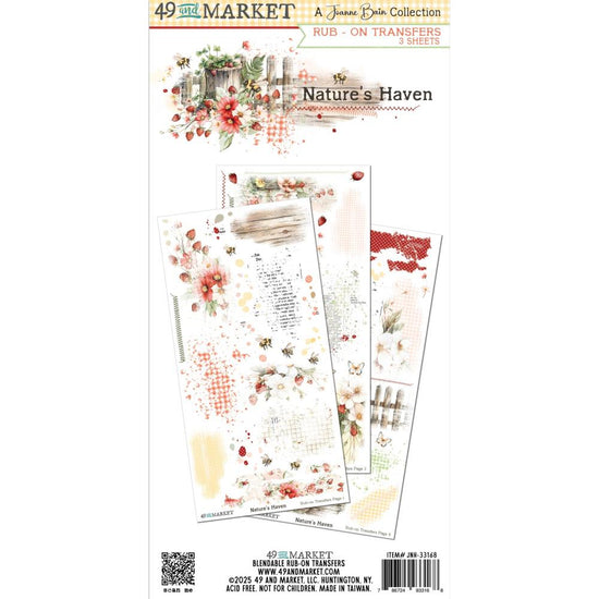 49 And Market Rub-On Transfer Set 6"X12" Nature’s Haven