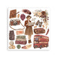 Stamperia Printed Decorative Rub On Kit For Art And Craft 15.5x15.5cm - Our Way