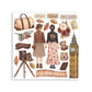 Stamperia Printed Decorative Rub On Kit For Art And Craft 15.5x15.5cm - Our Way