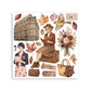 Stamperia Printed Decorative Rub On Kit For Art And Craft 15.5x15.5cm - Our Way