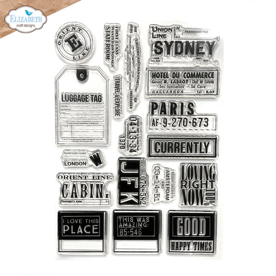 Elizabeth Craft Travels from the past 3 stamp