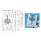HERO ARTS SUMMER BOUQUET STAMP & CUT SET FROM THE SEASIDE BLOOMS COLLECTION