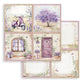 Stamperia Double-Sided Paper Pad 12"X12" 10/Pkg Lavender, 10 Designs/1 Each