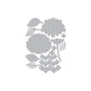 HERO ARTS LAYERED HYDRANGEA ETCHED DIES FROM THE SEASIDE BLOOMS COLLECTION