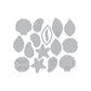HERO ARTS SOPHISTICATED SHELLS ETCHED DIES FROM THE SUMMER BY THE SHORE COLLECTION