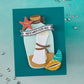 HERO ARTS MESSAGE IN A BOTTLE ETCHED DIES FROM THE SUMMER BY THE SHORE COLLECTION