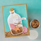 HERO ARTS MESSAGE IN A BOTTLE ETCHED DIES FROM THE SUMMER BY THE SHORE COLLECTION