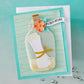 HERO ARTS MESSAGE IN A BOTTLE ETCHED DIES FROM THE SUMMER BY THE SHORE COLLECTION