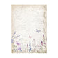 Stamperia Assorted Rice Paper Backgrounds A6 8/Sheets Lavender