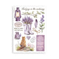 Stamperia A5 Washi Pad 8/Pkg Lavender