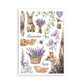 Stamperia A5 Washi Pad 8/Pkg Lavender