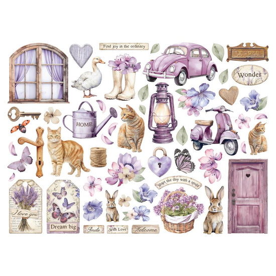 Stamperia Die-Cuts Lavender