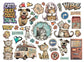 Stamperia Printed Decorative Die Cuts For Art And Craft - Furry Friends 2