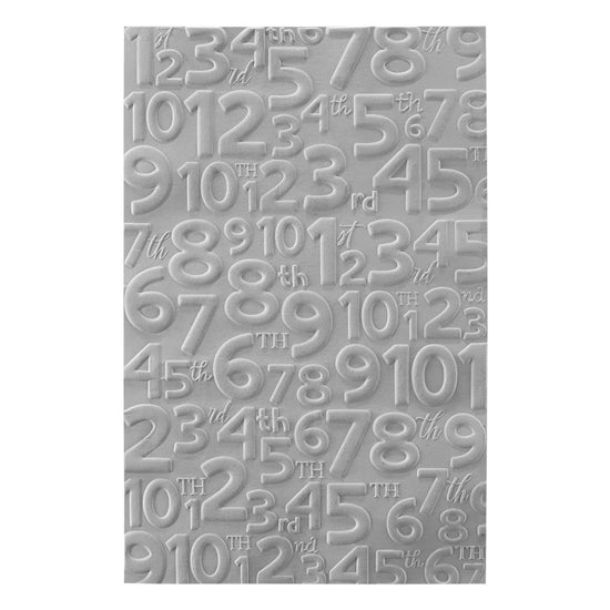 Spellbinders 3D Embossing Folder From Say Cheese Classic Pooh Numbers