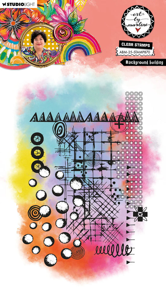 Clear Stamp Background Builder Art By Marlene 12 Pieces