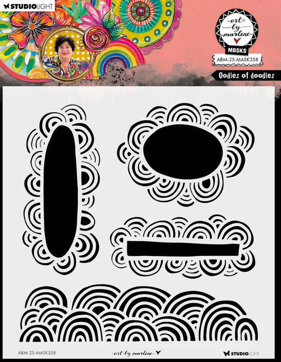 Mask Doodles Of Doodles Art By Marlene 1 Piece