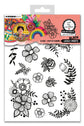 Rub-Ons Lovely Prints, Black Art By Marlene 6 Sheets
