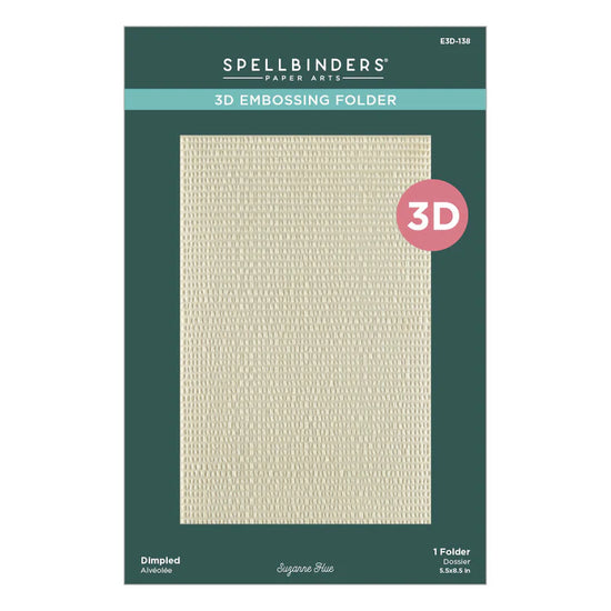 Spellbinders DIMPLED 3D EMBOSSING FOLDER FROM THE TEXTURE & FOLIAGE COLLECTION BY SUZANNE HUE