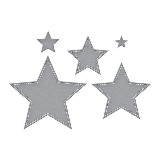 Spellbinders ESSENTIAL STARS ETCHED DIES