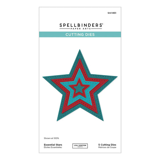 Spellbinders ESSENTIAL STARS ETCHED DIES
