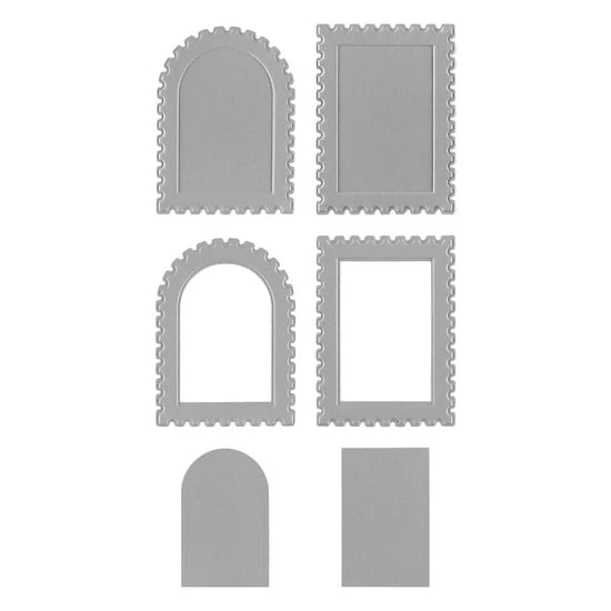 Spellbinders POSTAGE STAMPS 3D EMBOSS & CUT FOLDER