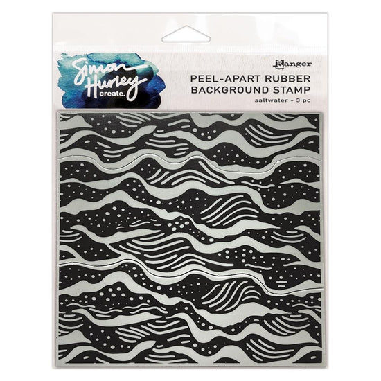 Simon Hurley create. Cling Stamp 6"X6" Saltwater