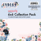 Uniquely Creative INDIGO BLOOM 6 X 6 COLLECTION PACK