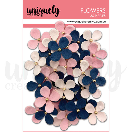 Uniquely Creative BLUE & BLUSH FLOWERS