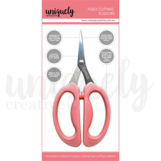 Uniquely Creative FUSSY CUTTING SCISSORS and Protective Cap