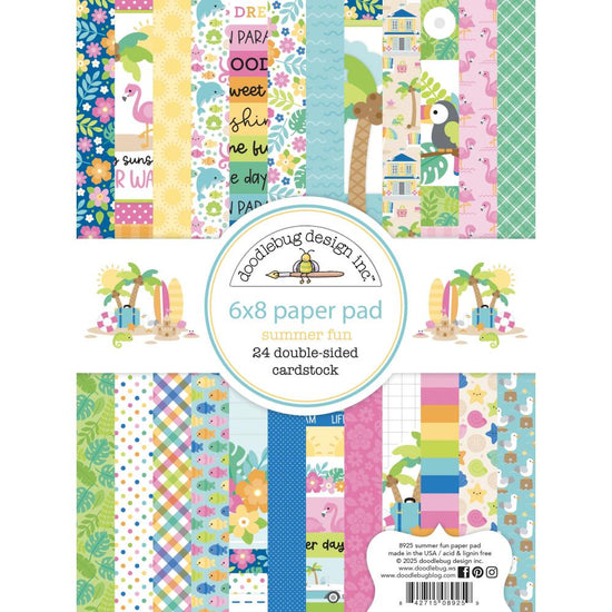 Doodlebug Double-Sided Paper Pad 6"X8" Summer Fun
