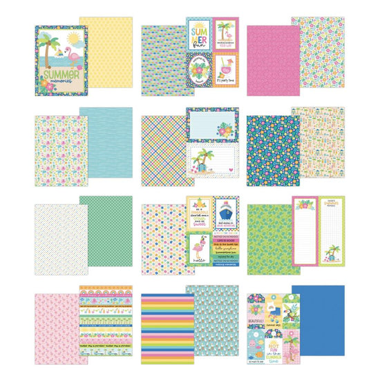 Doodlebug Double-Sided Paper Pad 6"X8" Summer Fun