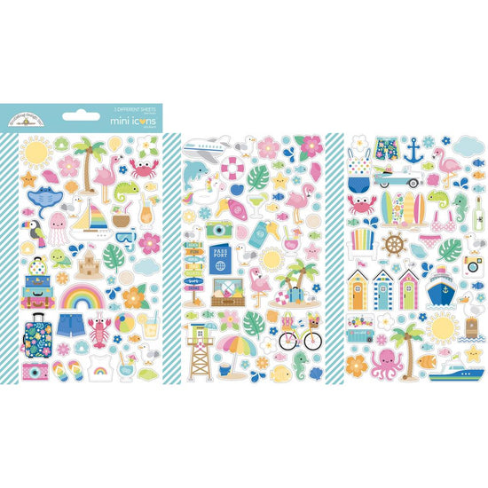Doodlebug Mini Stickers Summer Fun