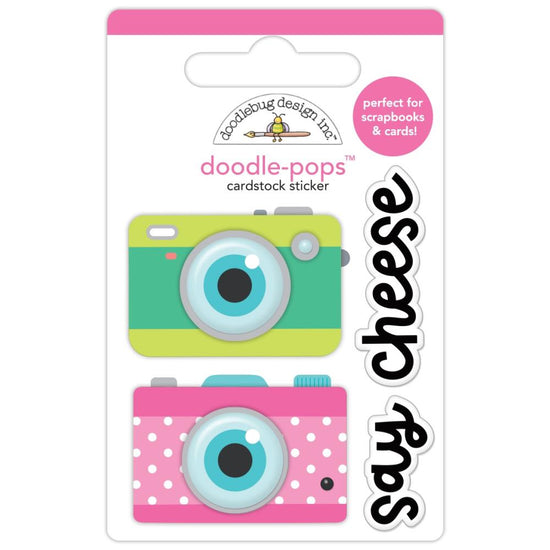 Doodlebug Doodle-Pops 3D Sticker Photo Op, Summer Fun