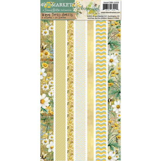 49 And Market Washi Tape Sheets Botanical Buzz